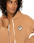 The Roxy Womens Cool Calling Hoodie in Camel