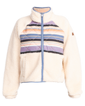 The Roxy Womens Clear Sky Fleece Jacket in Parchment