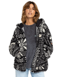 The Roxy Womens Obsessed With You Zip Fleece Jacket in Phantom