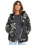 The Roxy Womens Obsessed With You Zip Fleece Jacket in Phantom