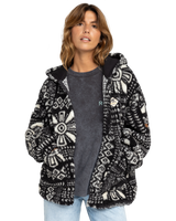 The Roxy Womens Obsessed With You Zip Fleece Jacket in Phantom