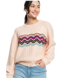 The Roxy Womens Pop Again Jumper in Pale Dogwood