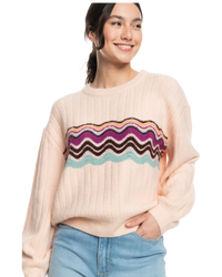 The Roxy Womens Pop Again Jumper in Pale Dogwood