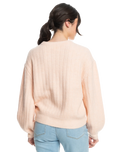 The Roxy Womens Pop Again Jumper in Pale Dogwood