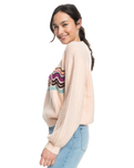 The Roxy Womens Pop Again Jumper in Pale Dogwood