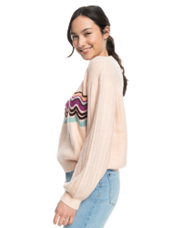 The Roxy Womens Pop Again Jumper in Pale Dogwood