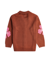 The Roxy Womens Hand On Heart Cardigan in Cedar Wood