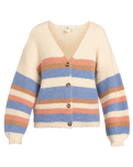 The Roxy Womens Marble Tiles Stripe Cardigan in Parchment 