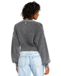 The Roxy Womens Sundaze Washed Cardigan in Phantom