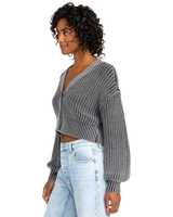 The Roxy Womens Sundaze Washed Cardigan in Phantom