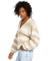 The Roxy Womens Marble Gradient Cardigan in Parchment