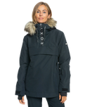 The Roxy Womens Shelter Technical Jacket in True Black