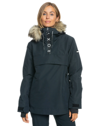 The Roxy Womens Shelter Technical Jacket in True Black