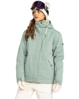 The Roxy Womens Billie Technical Snow Jacket in Lily pad