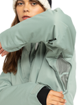 The Roxy Womens Billie Technical Snow Jacket in Lily pad