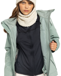 The Roxy Womens Billie Technical Snow Jacket in Lily pad