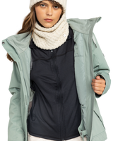 The Roxy Womens Billie Technical Snow Jacket in Lily pad