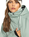 The Roxy Womens Billie Technical Snow Jacket in Lily pad