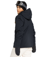 The Roxy Womens Galaxy Technical Snow Jacket in True Black