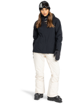 The Roxy Womens Galaxy Technical Snow Jacket in True Black