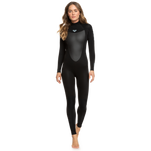 The Roxy Womens Prologue 5/4mm Back Zip Wetsuit in Black