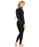 The Roxy Womens Prologue 3/2mm Back Zip Wetsuit in Black