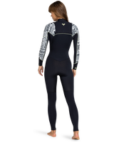 The Roxy Womens 5/4/3 Swell Series 5mm Chest Zip Wetsuit in Egret