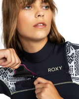 The Roxy Womens 5/4/3 Swell Series 5mm Chest Zip Wetsuit in Egret