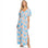 The Roxy Womens Dynamite Girl Again Dress in Azure Blue Palm Island