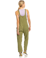 The Roxy Womens Beachside Love Jumpsuit in Loden Green