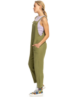 The Roxy Womens Beachside Love Jumpsuit in Loden Green