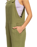 The Roxy Womens Beachside Love Jumpsuit in Loden Green