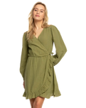 The Roxy Womens Bright & Shine Dress in Loden Green