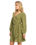 The Roxy Womens Bright & Shine Dress in Loden Green