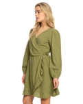 The Roxy Womens Bright & Shine Dress in Loden Green