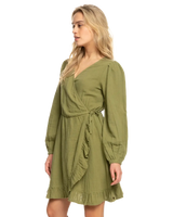 The Roxy Womens Bright & Shine Dress in Loden Green