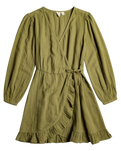 The Roxy Womens Bright & Shine Dress in Loden Green