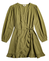 The Roxy Womens Bright & Shine Dress in Loden Green