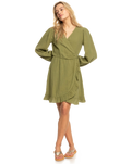 The Roxy Womens Bright & Shine Dress in Loden Green