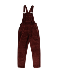 The Roxy Womens Eternal Change Corduroy Dungarees in Bitter Chocolate