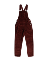 The Roxy Womens Eternal Change Corduroy Dungarees in Bitter Chocolate