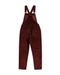 The Roxy Womens Eternal Change Corduroy Dungarees in Bitter Chocolate