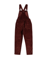 The Roxy Womens Eternal Change Corduroy Dungarees in Bitter Chocolate