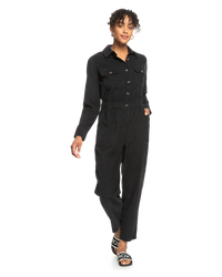 The Roxy Womens Read My Mind Jumpsuit in Anthracite