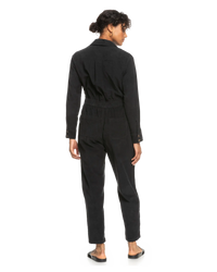 The Roxy Womens Read My Mind Jumpsuit in Anthracite