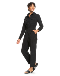 The Roxy Womens Read My Mind Jumpsuit in Anthracite