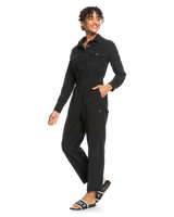 The Roxy Womens Read My Mind Jumpsuit in Anthracite