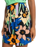 The Roxy Womens Golden Poppy Skirt in Anthracite Flower Jammin