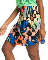 The Roxy Womens Golden Poppy Skirt in Anthracite Flower Jammin