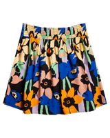 The Roxy Womens Golden Poppy Skirt in Anthracite Flower Jammin